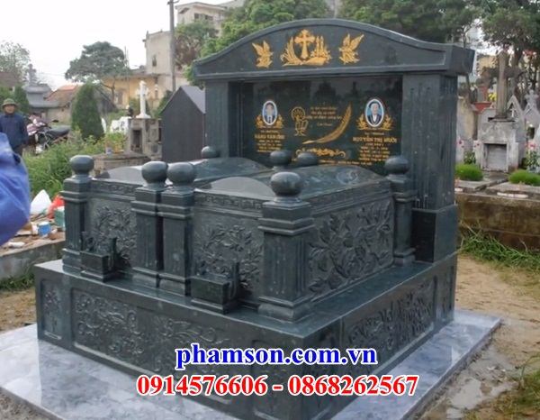 56 Hình ảnh mộ bằng đá xanh rêu đẹp tại Hưng Yên