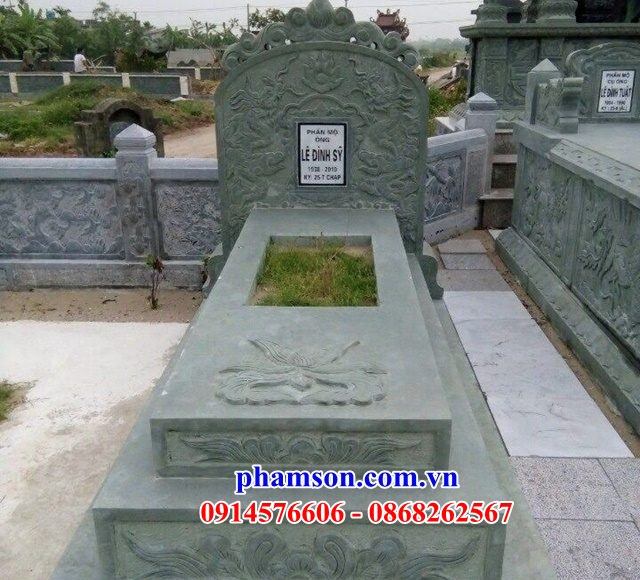 56 Hình ảnh mộ bằng đá xanh rêu tự nhiên nguyên khối đẹp tại Hưng Yên