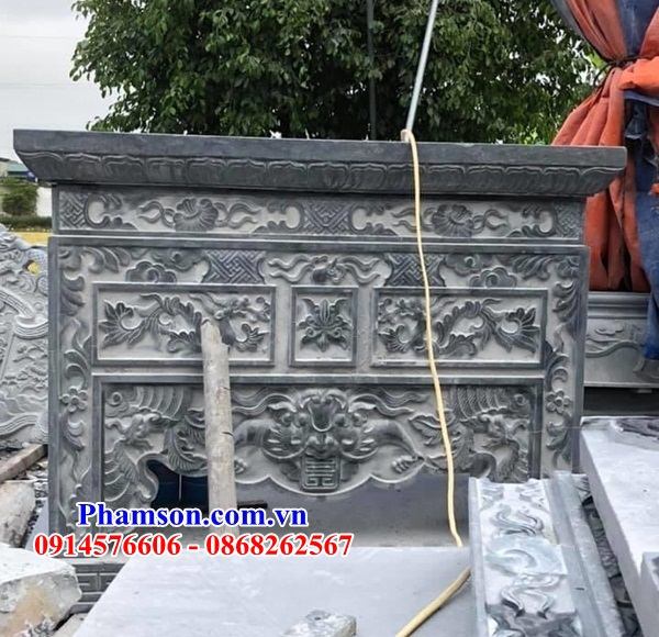 56 Mẫu bàn đặt lễ đình đền chùa miếu khu lăng mộ bằng đá bán báo giá toàn quốc