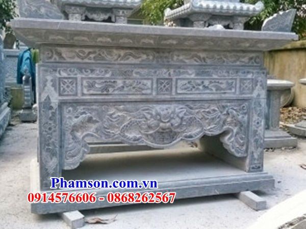 56 Mẫu bàn đặt lễ đình đền chùa miếu khu lăng mộ bằng đá thiết kế đẹp