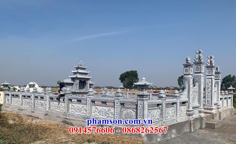 56 Nghĩa trang khu lăng mộ mồ mả gia đình dòng họ gia tộc tổ tiên ông bà bố cha mẹ bằng đá tự nhiên đẹp bán tại Lâm Đồng