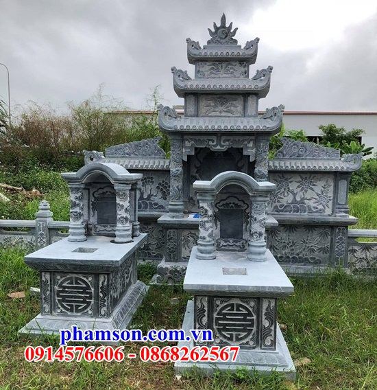 61 Mẫu mộ đẹp một mái bằng đá xanh Thanh Hóa