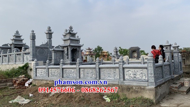 64 Nghĩa trang khu lăng mộ mồ mả gia đình dòng họ gia tộc ông bà bố ba cha mẹ bằng đá ninh bình đẹp bán tại Phú Yên