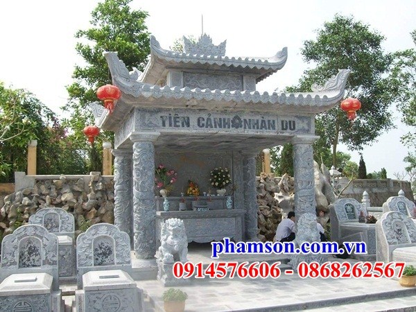 68 Khu lăng mộ nghĩa trang gia đình dòng họ bằng đá Ninh Bình thiết kế hiện đại đẹp
