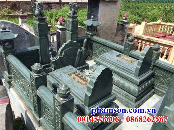 68 Lăng mộ bằng đá xanh rêu thiết kế hiện đại đẹp