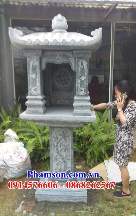 7 Cây hương đá xanh nguyên khối đẹp bán tại Hà Nội thờ sơn thần linh thiên địa ngoài trời