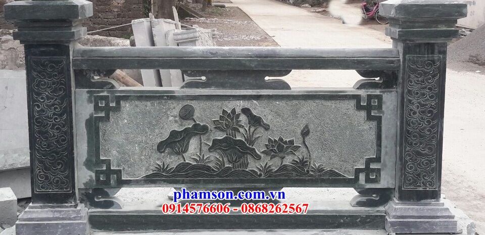 Bán báo giá lan can tường rào nhà thờ đình chùa khu lăng mộ bằng đá thiết kế hiện đại đẹp