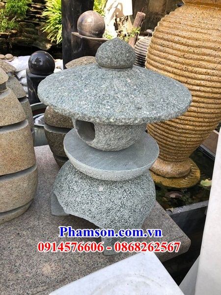 Hình ảnh cột đèn sân vườn tiểu cảnh bằng đá đẹp bán báo giá toàn quốc kích thước phong thủy
