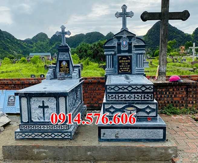 Khu lăng mộ bằng đá đạo thiên chúa thiết kế hiện đại