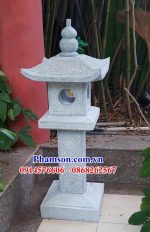 Mẫu cột đèn trang trí ngoài sân biệt thự bằng đá mỹ nghệ Ninh Bình đẹp