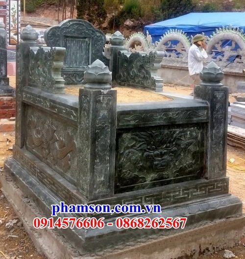 Mẫu mộ bằng đá xanh rêu cất để tro hài cốt hỏa táng bán tại Hà Nội
