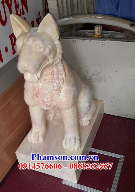 01 Chó canh cổng bằng đá đẹp bán tại Bắc Ninh