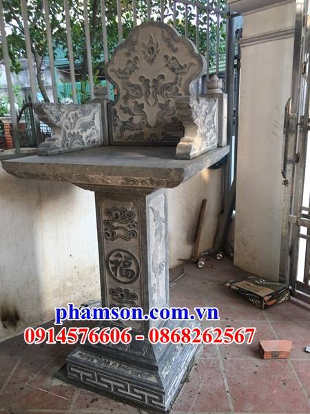 02 Cây hương bàn miếu đá thờ sơn thần linh thổ địa cửu trung thiên đẹp bán tại Bắc Giang