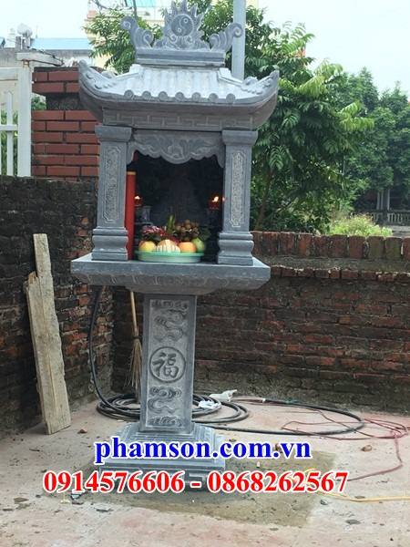 02 Cây hương bàn miếu đá xanh thờ sơn thần linh thổ địa cửu trung thiên đẹp bán tại Bắc Giang