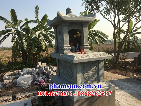 03 Mộ mả một mái gia đình dòng họ ông bà bố mẹ bằng đá đẹp bán tại Thái Nguyên