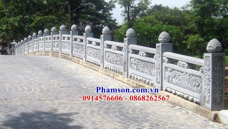03 Tường hàng rào lan can nghĩa trang khu lăng mộ mồ mả nhà thờ từ đường gia đình dòng họ tổ tiên bằng đá thanh hóa đẹp bán tại Thanh Hóa