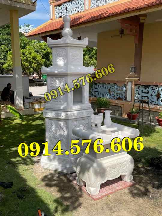 Tháp Để Tro Cốt , Tháp Đựng Tro Cốt, Tháp Để Tro Cốt Nhỏ , Tháp Phật Giáo, Bảo Tháp Phật Giáo ,Tháp Lục Giác , Tháp Bát Giác, Tháp Lưu Giữ Tro Cốt, Tháp Đá Trắng Vàng Xanh