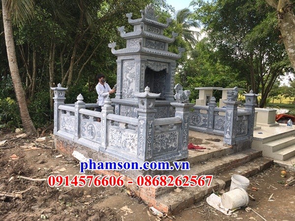 05 Lăng mộ mồ mả đá ninh bình nguyên khối đẹp cất giữ đựng để hũ tro hài cốt gia đình ông bà bố mẹ ba má bán Đồng Nai