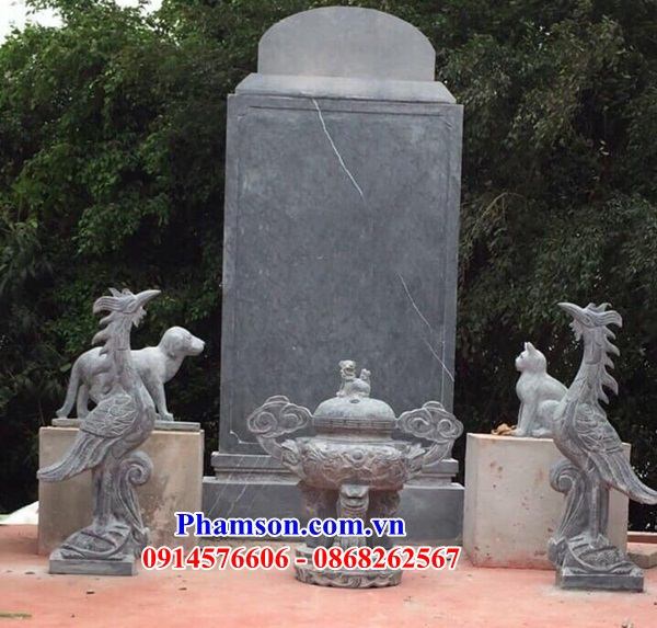 05 Lư đỉnh hương đèn đá ninh bình nhà thờ từ đường nghĩa trang khu lăng mộ mồ mả gia đình dòng họ đẹp bán tại Điện Biên