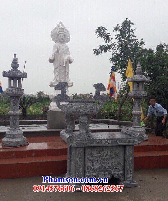 05 Lư đỉnh hương đèn đá thanh hóa nhà thờ từ đường nghĩa trang khu lăng mộ mồ mả gia đình dòng họ đẹp bán tại Điện Biên