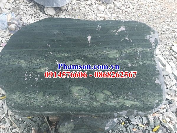 07 Bộ bàn ghế đá xanh rêu sân vườn biệt thự tiểu cảnh đẹp bán tại Hải Dương