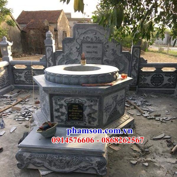 07 Mộ mồ mả đá ninh bình tự nhiên hình lục lăng ông bà bố mẹ ba má đẹp bán tại Quảng Trị