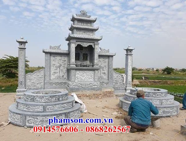 09 Cây hương củng kỳ đài am lầu lăng đá tự nhiên nguyên khối thờ chung lăng mộ nghĩa trang gia đình dòng họ đẹp bán tại Phú Thọ