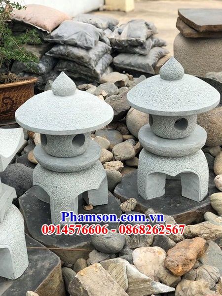 09 Đèn sân vườn biệt thự non bộ bằng đá tự nhiên đẹp bán tại Thái Bình