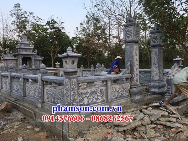 09 Tương hàng rào lan can đình đền chùa nhà thờ từ đường nghĩa trang khu lăng mộ mồ mả gia đình dòng họ ông bà tổ tiên bằng đá tự nhiên nguyên khối ninh bình đẹp bán tại Quảng Nam