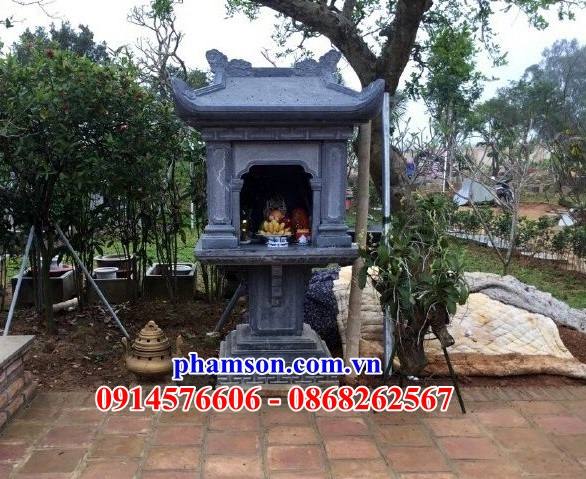 10 Cây hương miếu kỳ đài trang bàn thờ đá ninh bình thờ sơn thần linh thổ địa cửu trùng ngoài trời đẹp bán tại Nam Định kích thước phong thủy