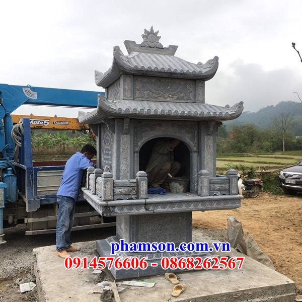 10 Cây hương miếu kỳ đài trang bàn thờ đá ninh bình thờ sơn thần linh thổ địa cửu trùng ngoài trời đẹp bán tại Nam Định