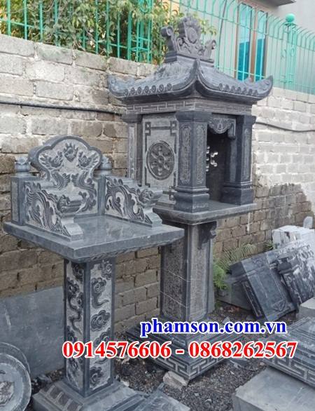 10 Cây hương miếu kỳ đài trang bàn thờ đá xanh ninh bình thờ sơn thần linh thổ địa cửu trùng ngoài trời đẹp bán tại Nam Định