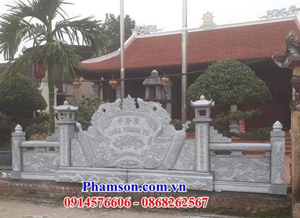 10 Cuốn thư bức bình phong đá phong thủy đình đền chùa miếu nghĩa trang khu lăng mộ mồ mả đẹp bán tại Phú Thọ