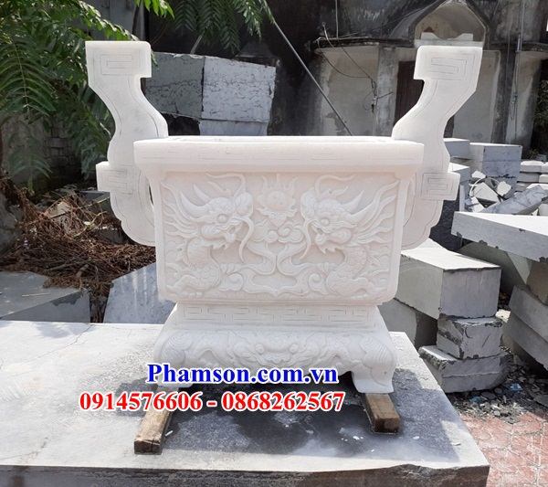 10 Lư đỉnh hương đèn đá trắng đình đền chùa miếu nhà thờ từ đường nghĩa trang khu lăng mộ mồ mả ông bà bố mẹ gia đình dòng họ tổ tiền đẹp bán tại Quảng Bình