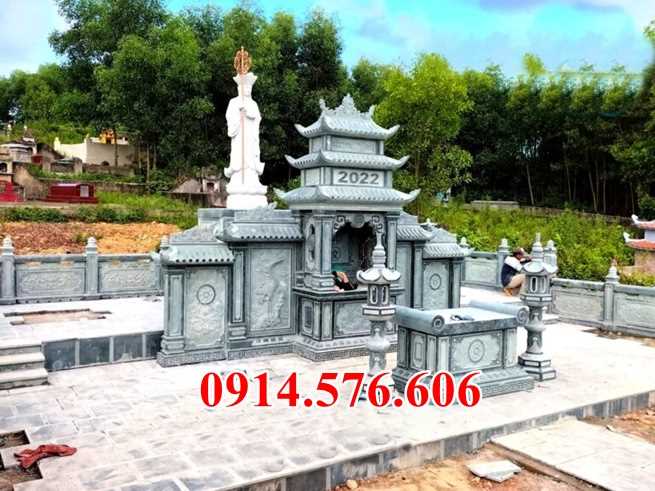 10 Mẫu kỳ đài bằng đá đẹp bán tại Tuyên Quang - cây hương lăng lầu miếu