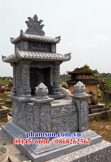 10 Mộ mồ mả đá hai mái cất giữ để đựng giữ để tro hài cốt gia đình dòng họ ông bà bố mẹ bán Bà Rịa Vũng Tàu