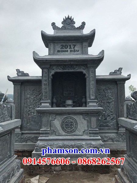 11 kỳ đài bằng đá xanh thờ chung đẹp Lào Cai
