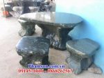12 Bàn ghế đá xanh cao cấp đẹp Lâm Đồng