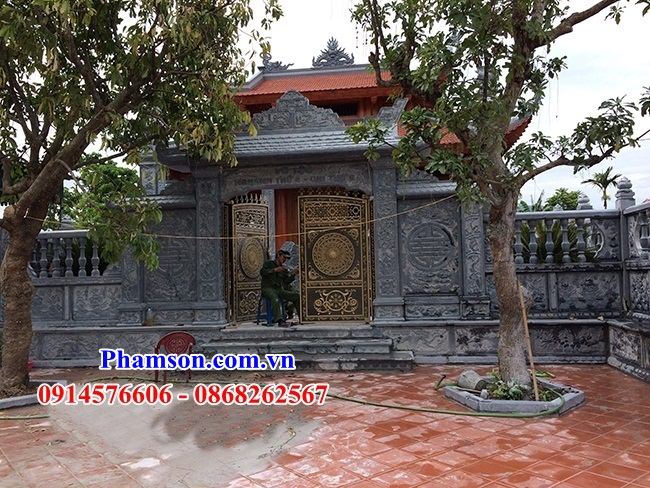 12 Mẫu cổng đá tự nhiên hiện đại tứ trụ tam quan đình đền chùa miếu từ đường nhà thờ họ tổ tiên gia tộc đẹp bán tại Hải Phòng