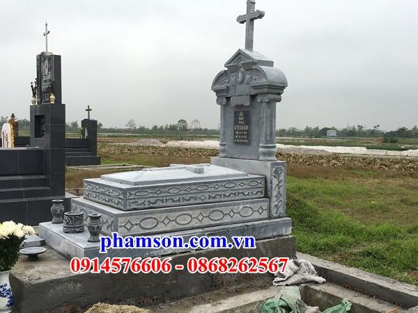 12 Mộ đá khu lăng nghĩa trang mồ mả gia đình ông bà bố mẹ ba má cất giữ để tro hài cốt công giáo đạo thiên chúa đẹp bán tại Tây Ninh