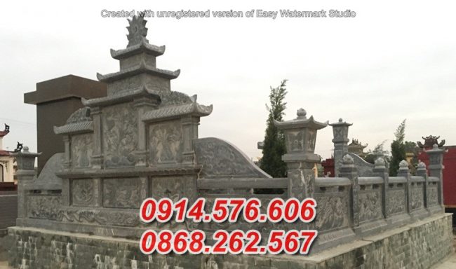 12+ Phú Yên Tường rào lan can đá khu lăng mộ đẹp