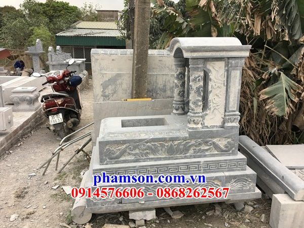 13 Mộ mồ mả một mái ông bà gia đình dòng họ bố mẹ bằng đá tự nhiên nguyên khối đẹp bán tại Lạng Sơn