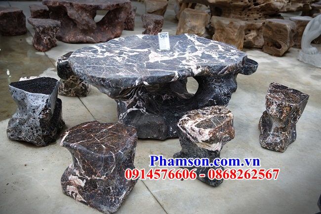 18 Bàn ghế đá nguyên khối hiện đại Ninh Thuận
