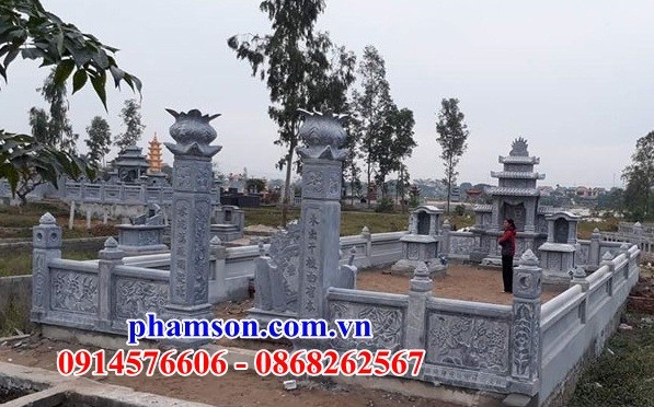 19 Khu lăng mộ mồ mả đá ninh bình thanh hóa hiện đại đẹp cất giữ đựng hũ tro hài cốt bán Bình Định