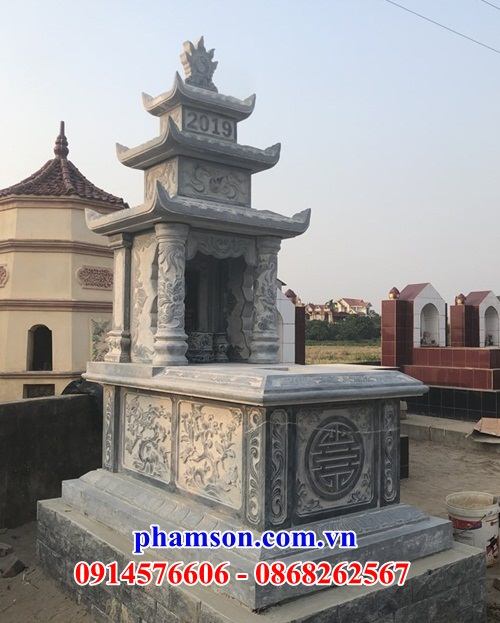 22 Mẫu mộ ba mái bằng đá đẹp bán tại Đà Nẵng