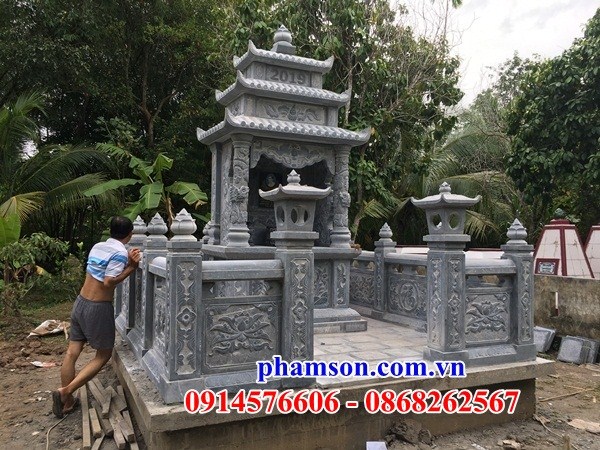 23 Khu lăng mộ mồ mả đá xanh thanh hóa tự nhiên cất giữ đựng để hũ tro hài cốt đẹp bán Thừa Thiên Huế