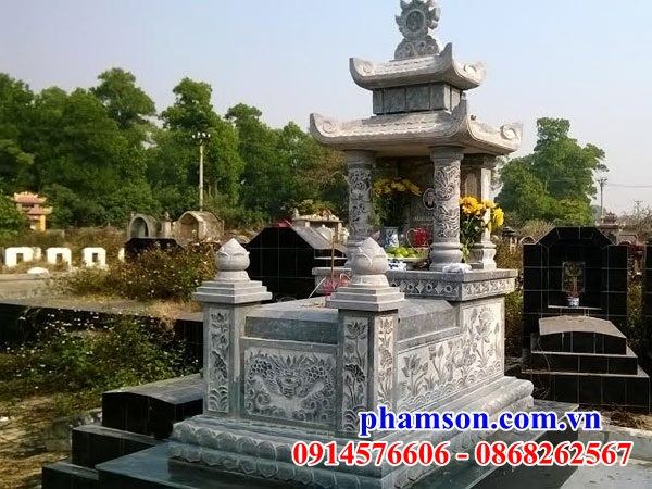 24 Mộ mồ mả đá hai mái đẹp bán tại Phú Thọ