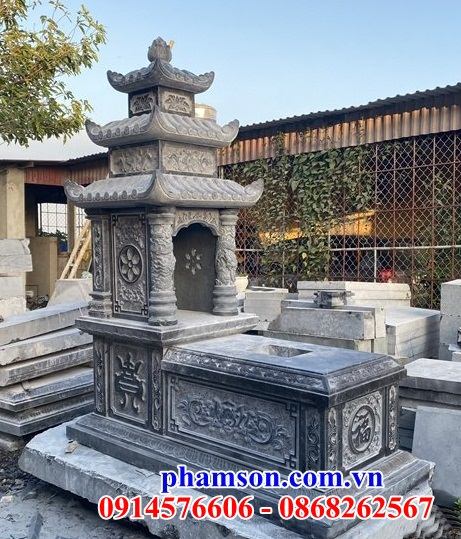 28 Mộ ba mái bằng đá đẹp bán tại Ninh Thuận