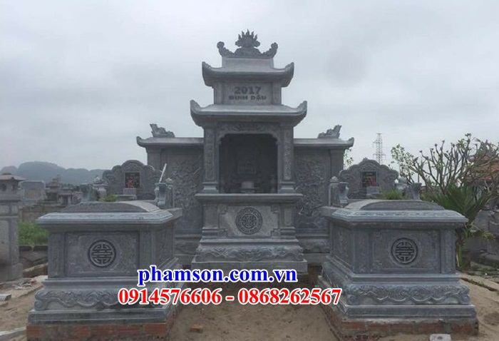 28 Mộ mồ mả bằng đá ninh bình nguyên liền khối cao cấp hiện đại đơn giản không mái tam ba năm cấp đẹp bán tại Bình Thuận