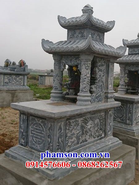 30 Mộ mồ mả đá ninh bình hai mái ông bà bố mẹ gia đình dòng họ đẹp bán tại Sơn La